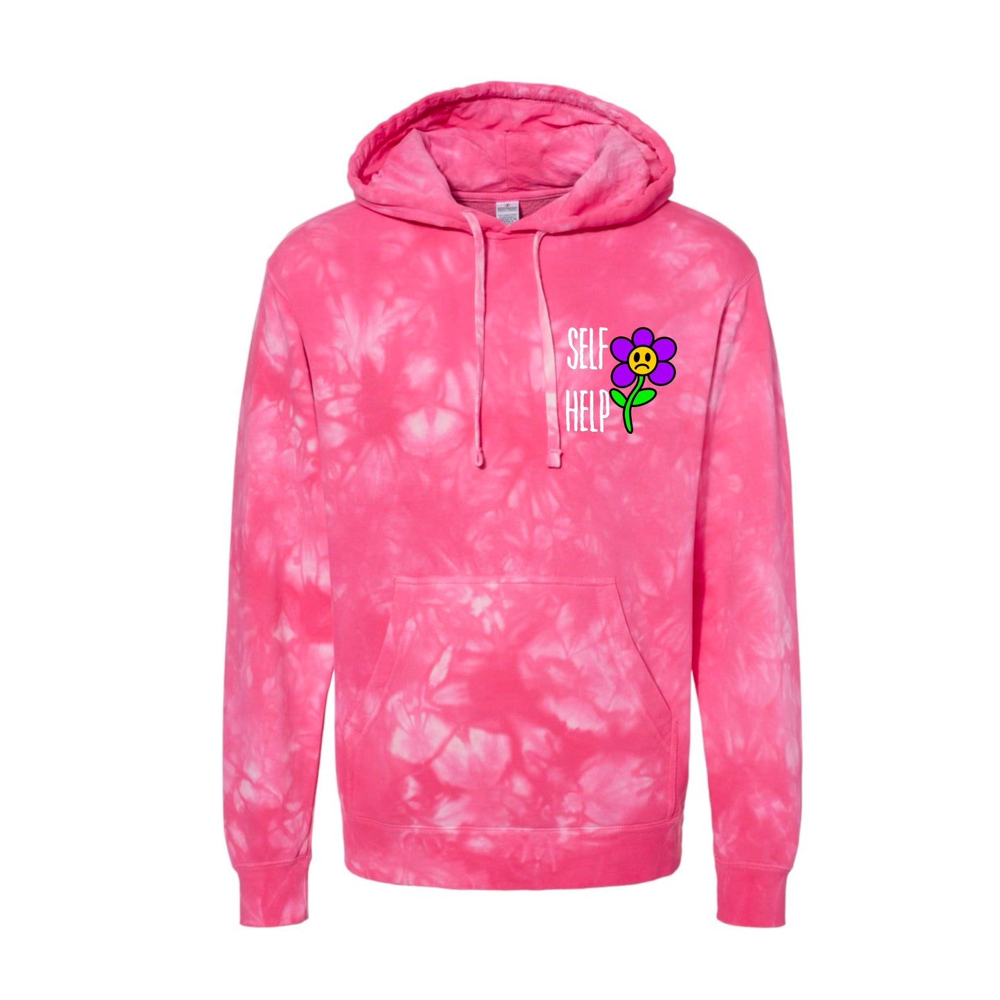 Self Help Flower- Tye Dye Hoodie