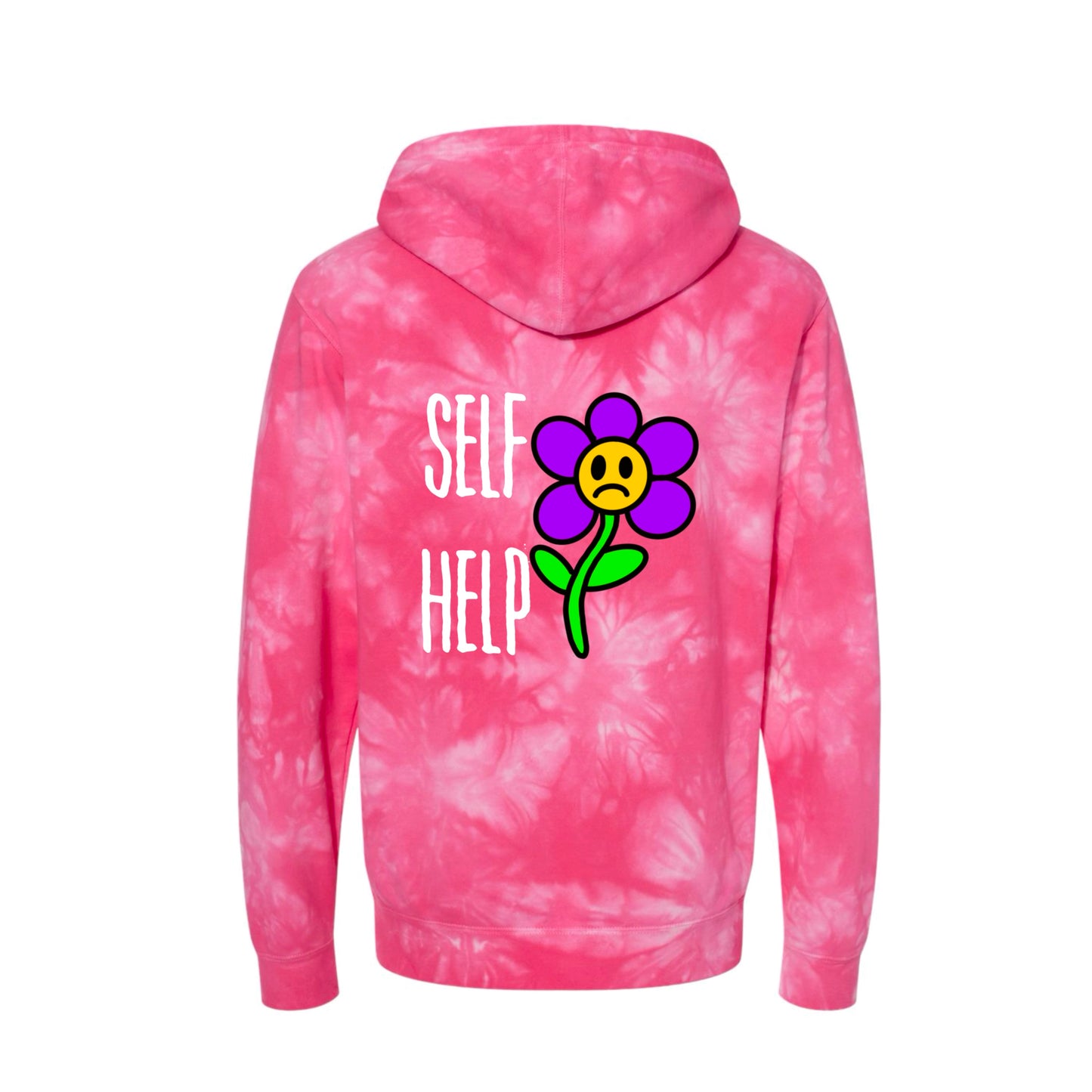 Self Help Flower- Tye Dye Hoodie