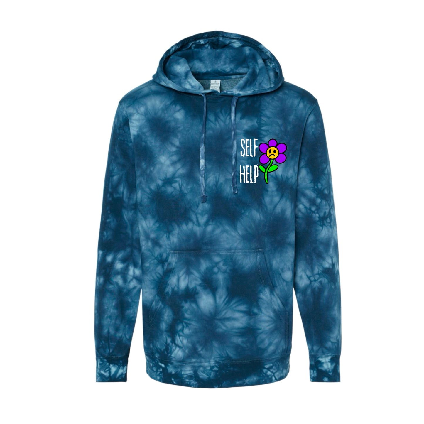 Self Help Flower- Tye Dye Hoodie