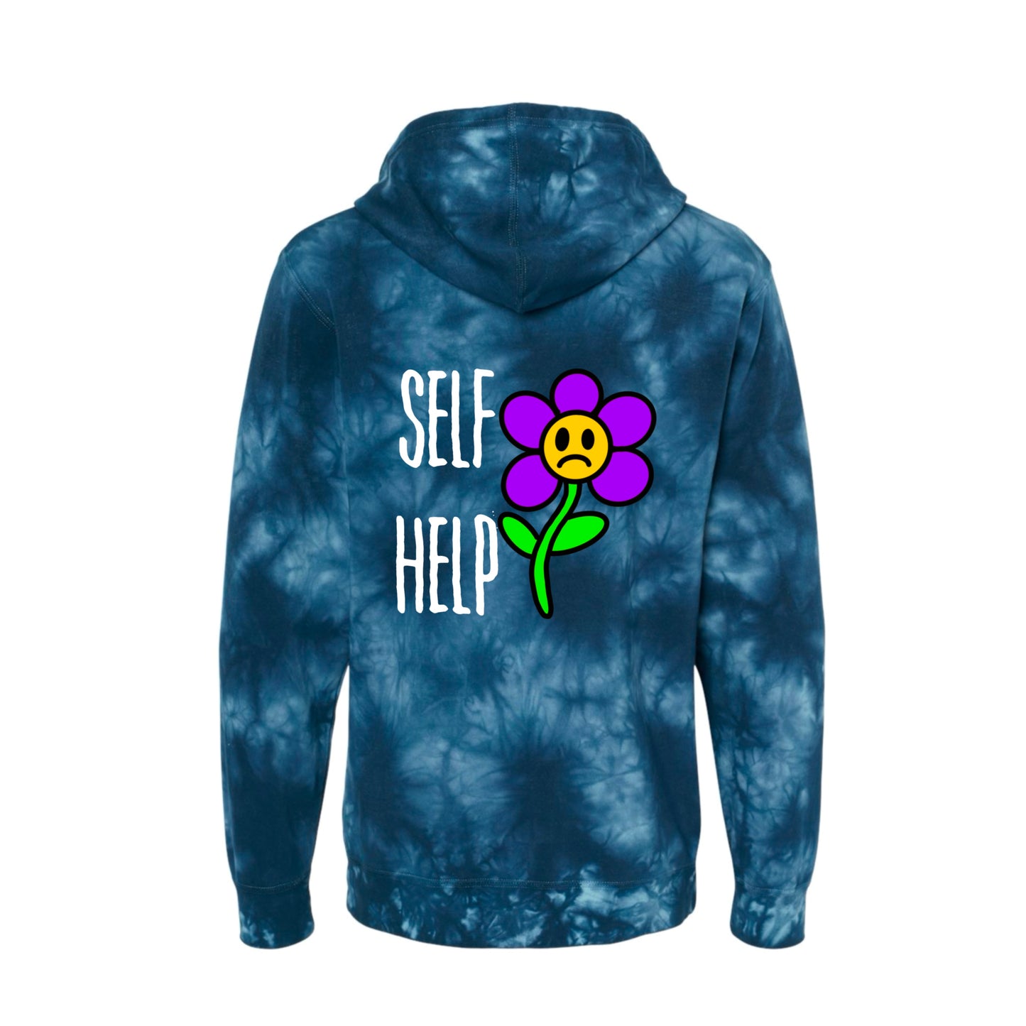 Self Help Flower- Tye Dye Hoodie