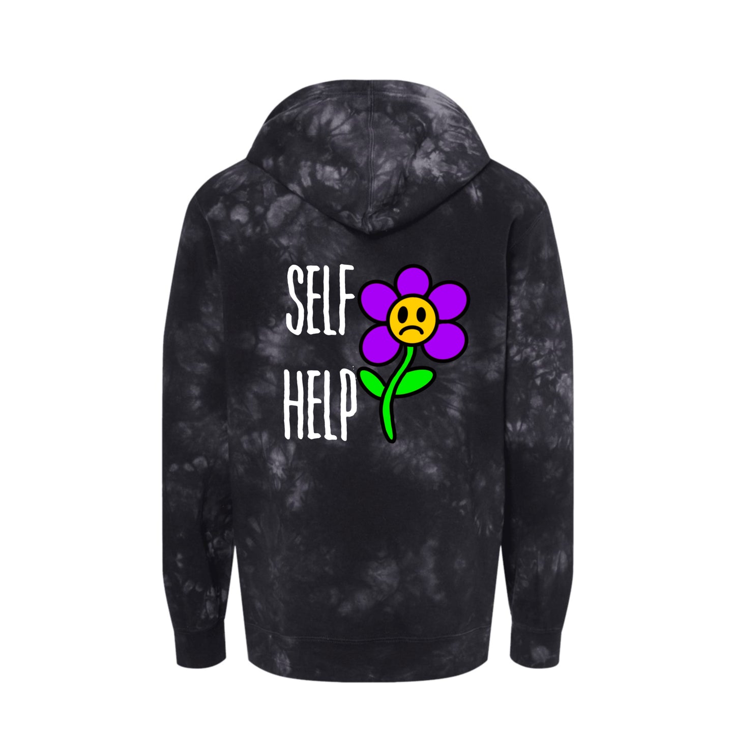 Self Help Flower- Tye Dye Hoodie