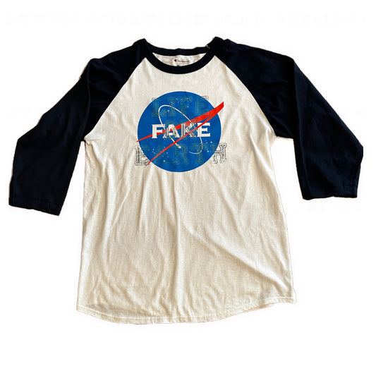 Fake Space - 3/4 Length Baseball T - shirt ( From "Time dont wait " music video