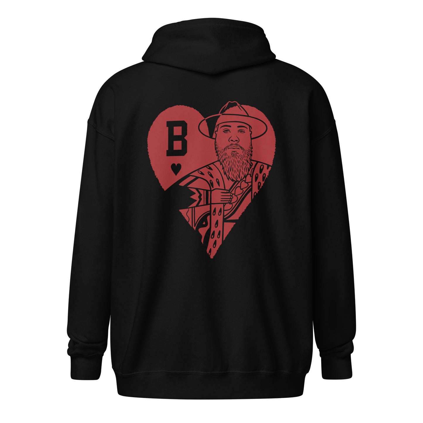 " King Of Harts" - heavy blend zip hoodie