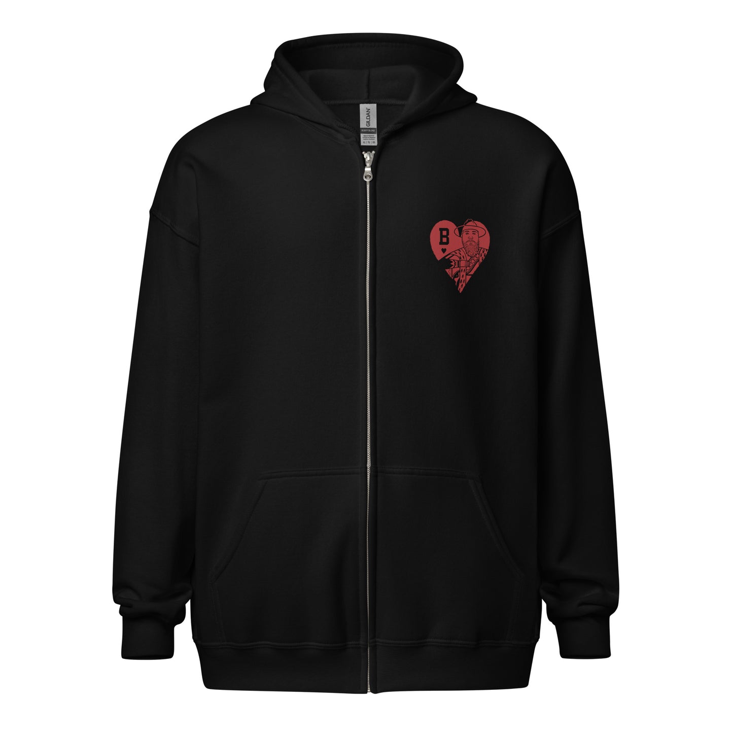 " King Of Harts" - heavy blend zip hoodie