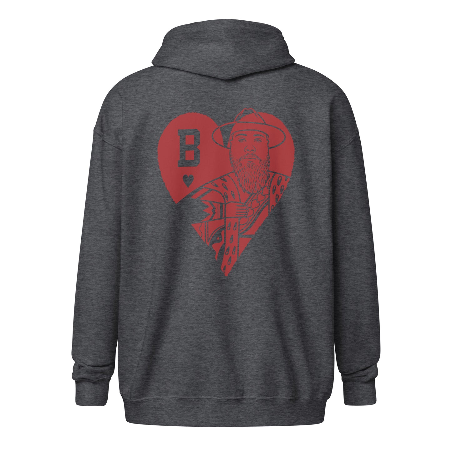 " King Of Harts" - heavy blend zip hoodie