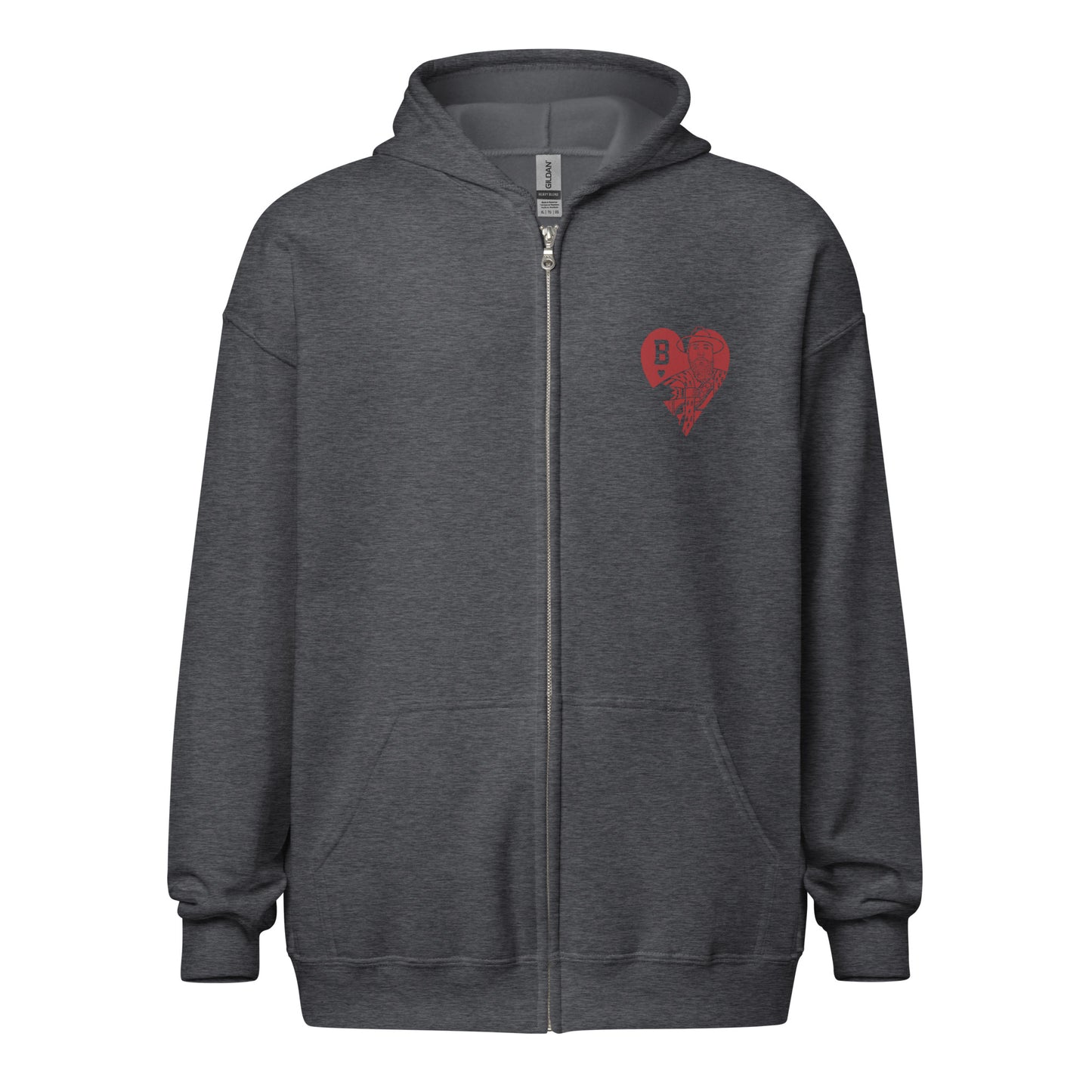 " King Of Harts" - heavy blend zip hoodie