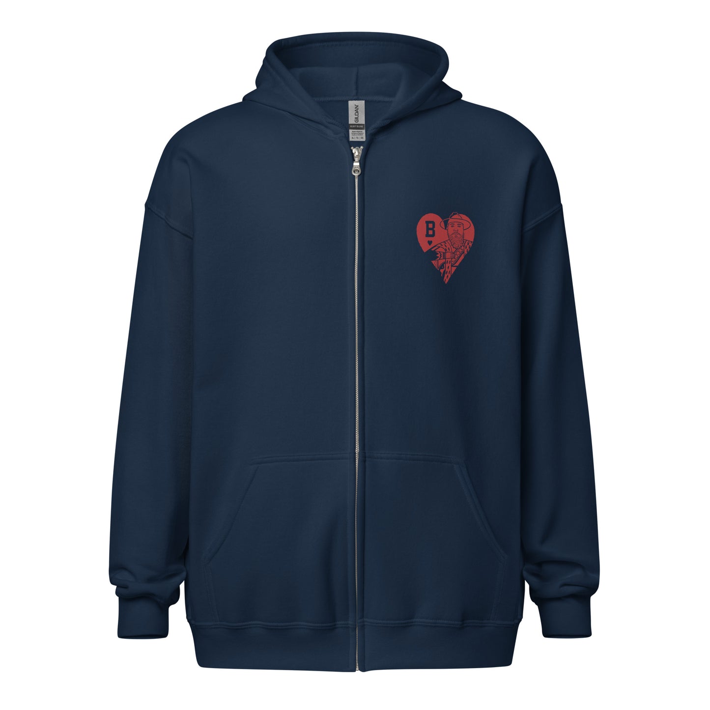 " King Of Harts" - heavy blend zip hoodie