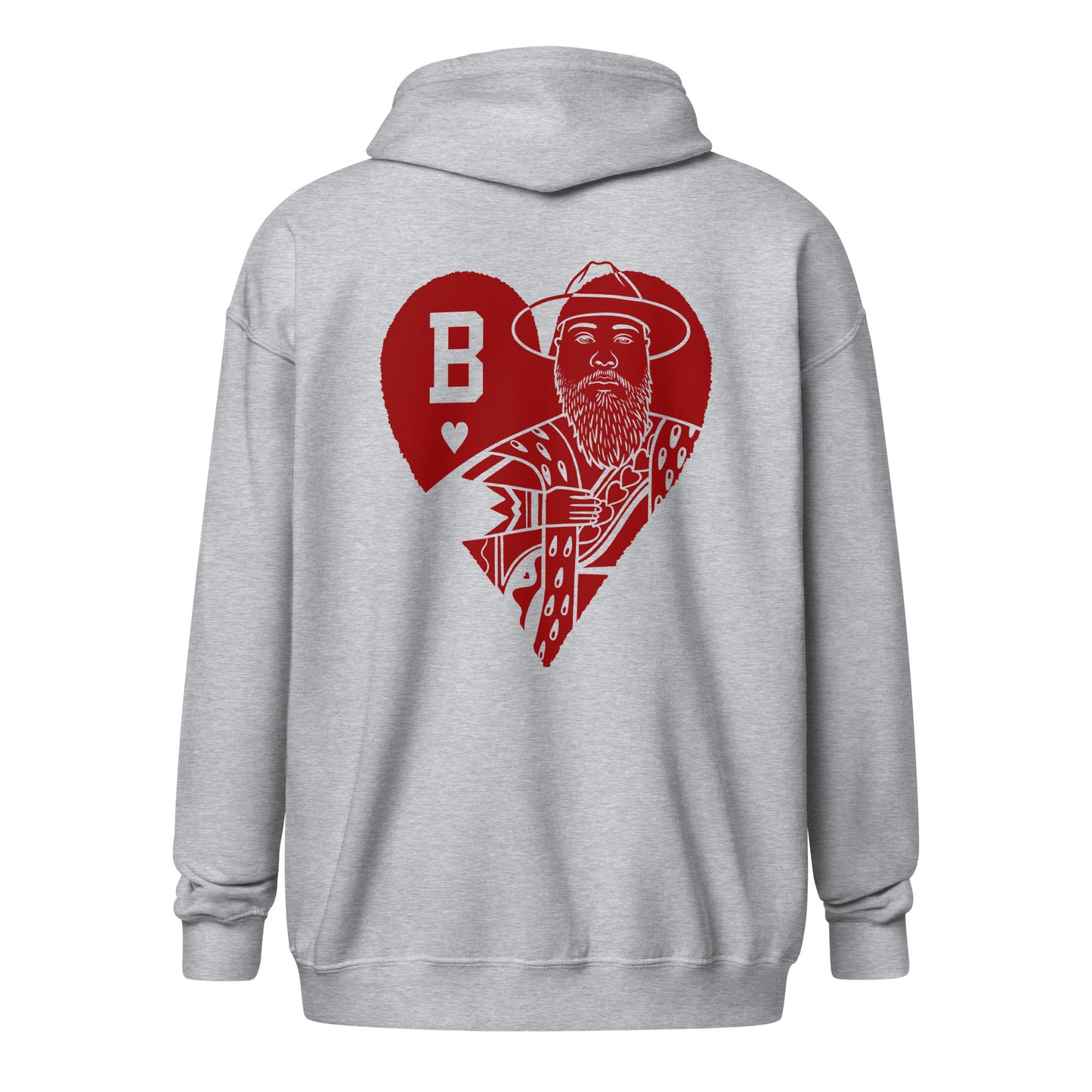 " King Of Harts" - heavy blend zip hoodie