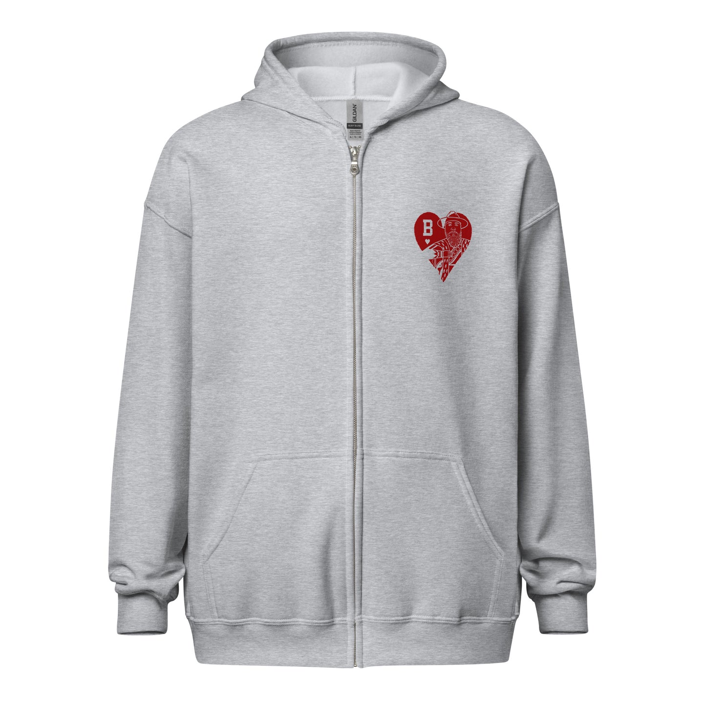 " King Of Harts" - heavy blend zip hoodie