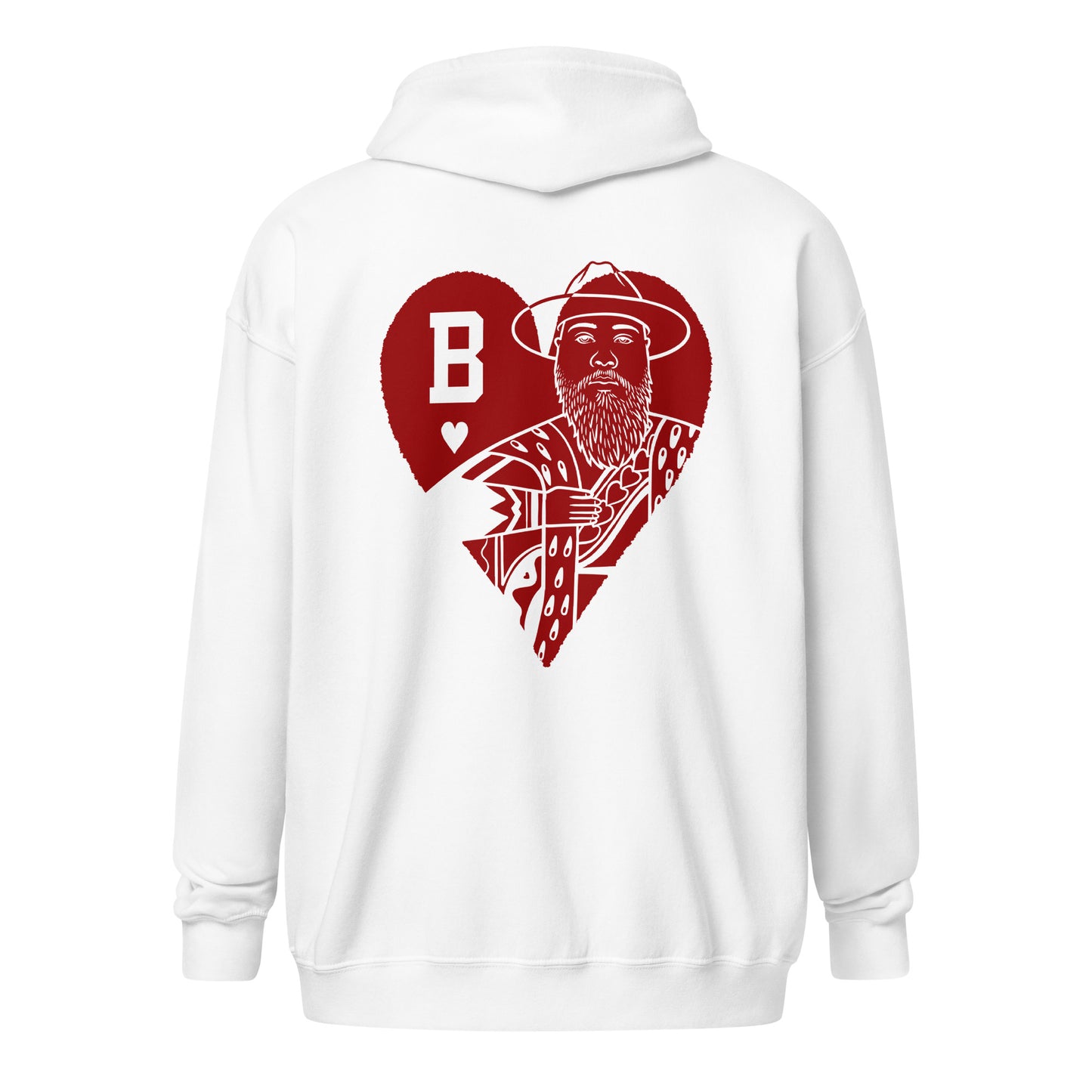 " King Of Harts" - heavy blend zip hoodie