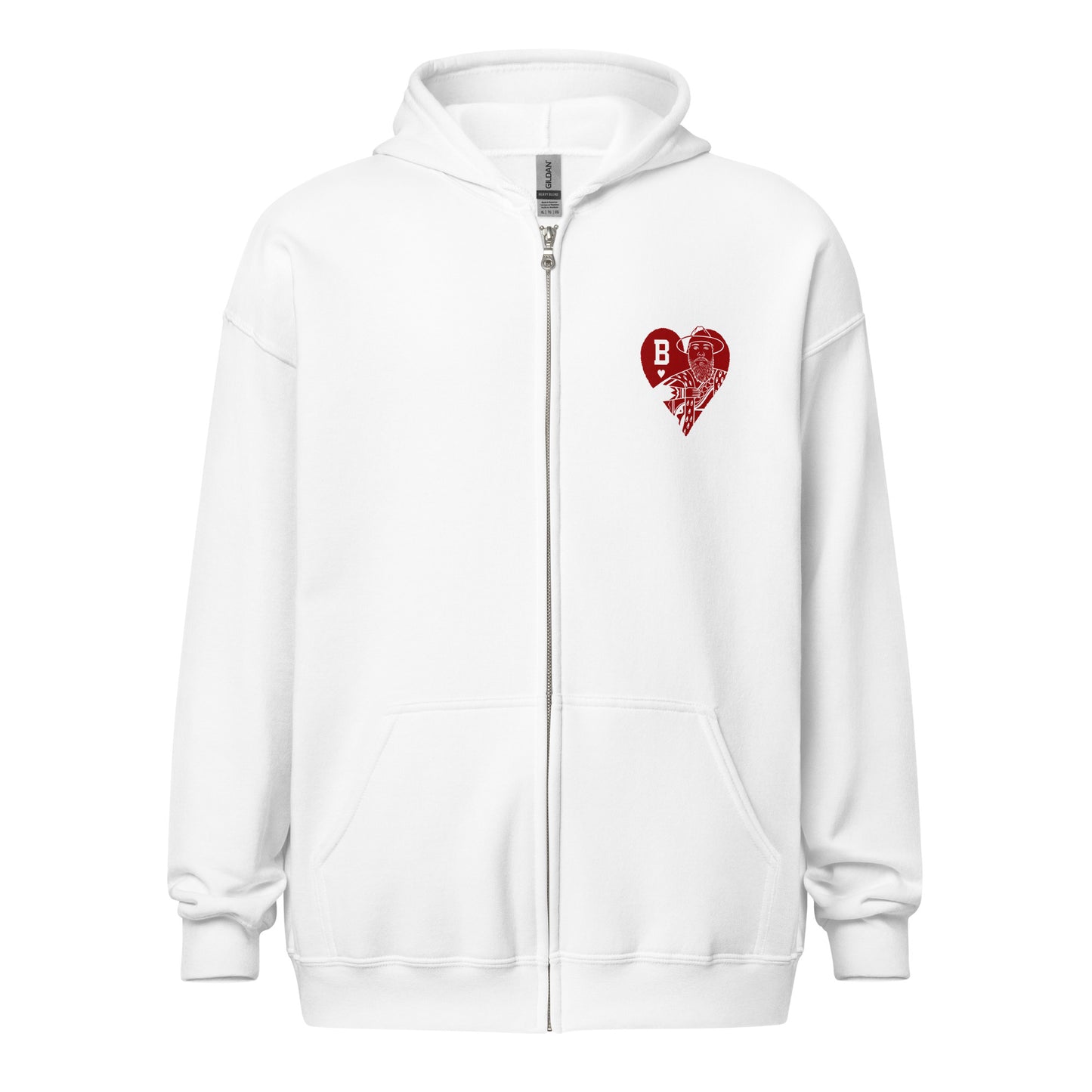 " King Of Harts" - heavy blend zip hoodie