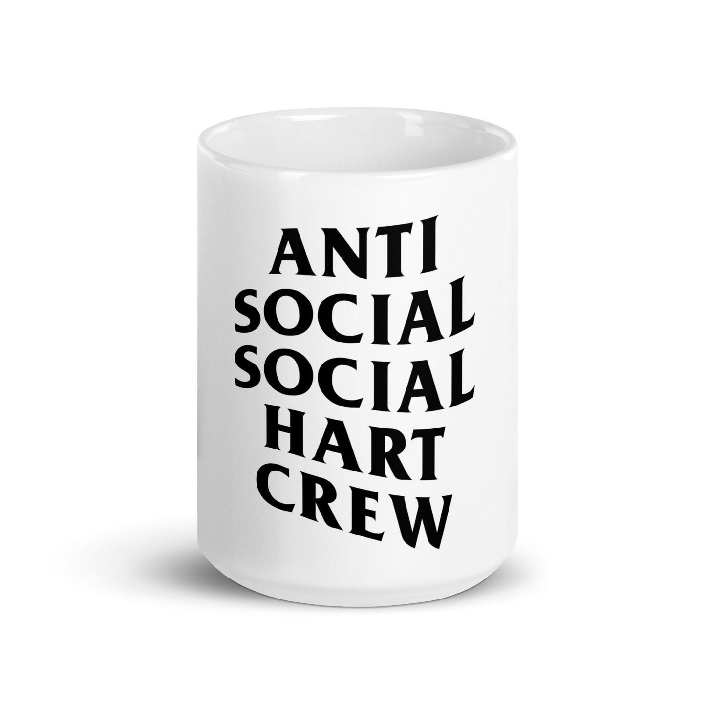 “ Anti Social “ - White glossy mug