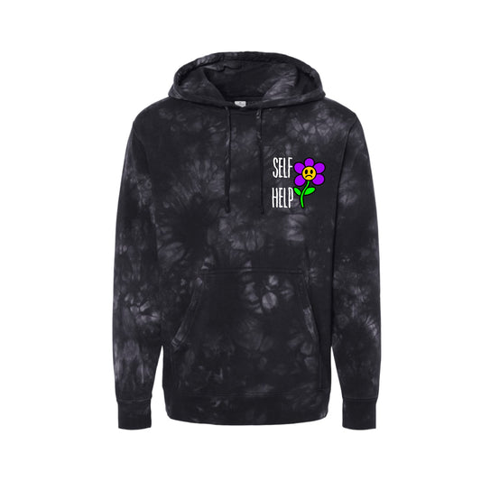 Self Help Flower- Tye Dye Hoodie