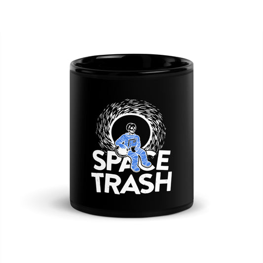 " Space Man " - Black Glossy Mug